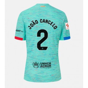 Lacne Muži Futbalové dres Barcelona Joao Cancelo #2 2023-24 Krátky Rukáv - Tretina